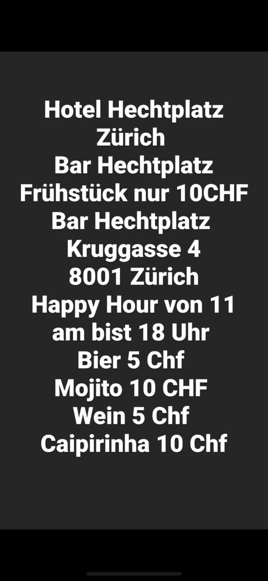 Hechtplatz Hotel Zürich Buitenkant foto